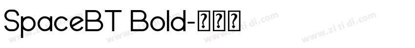 SpaceBT Bold字体转换